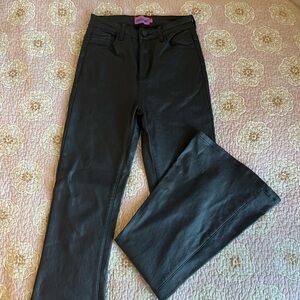 Black Straight-Leg Pants
